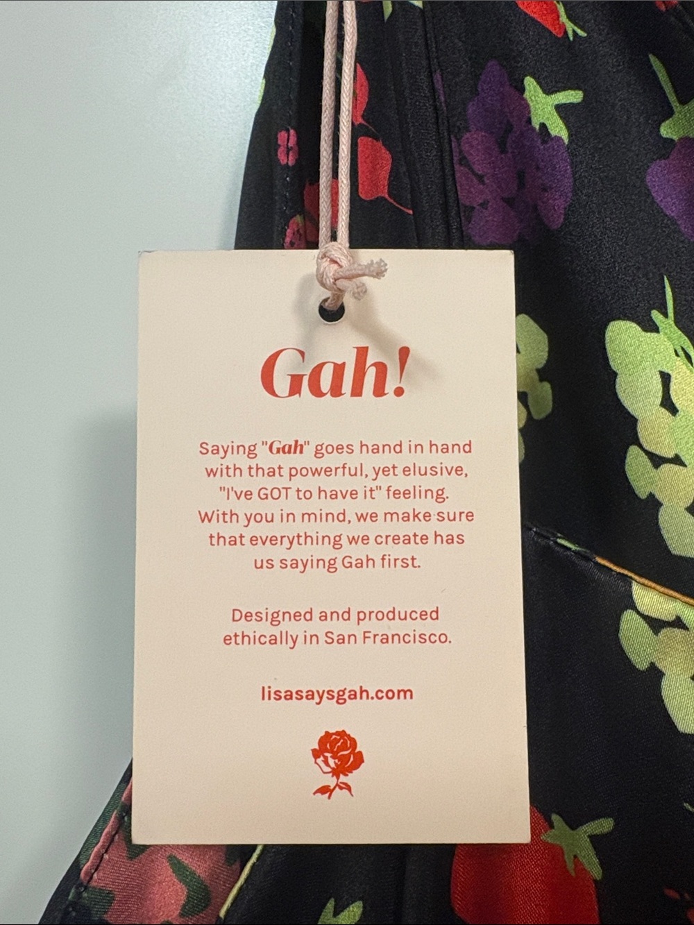 NWT Lisa Says Gah Black Fruit-Print Slip Midi Dress 3XL - Picture 9 of 12